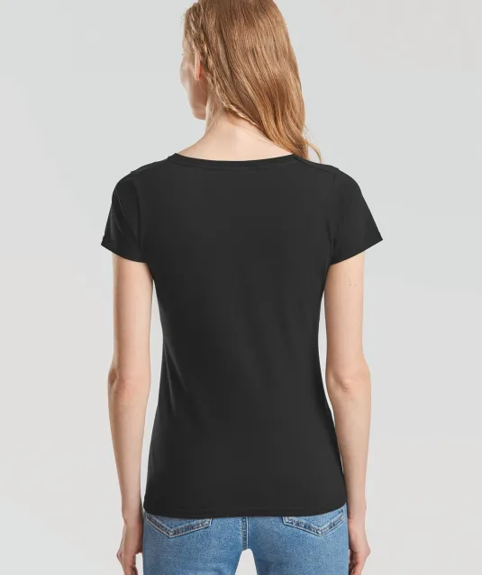 SC61398 - Lady-fit Valueweight V-neck T (61-398-0) White