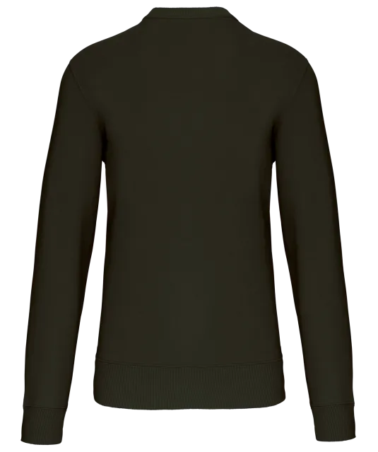K442 - Sweater met ronde hals Dark Khaki