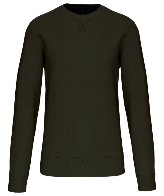 K442 - Sweater met ronde hals Dark Khaki