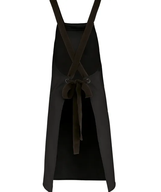 K8002 - Schort van biologisch katoen Black