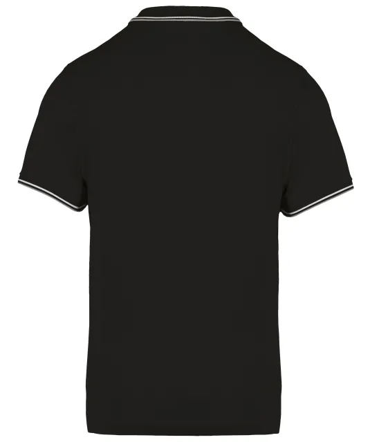 K250 - Polo korte mouwen Black / Light Grey / White