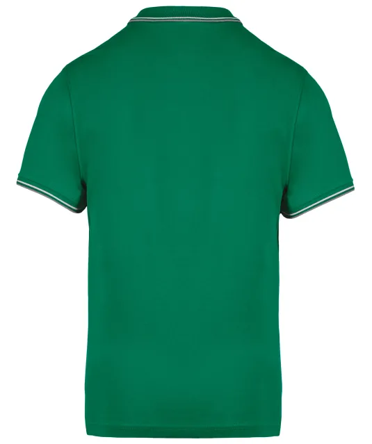 K250 - Polo korte mouwen Kelly green/Light grey/White