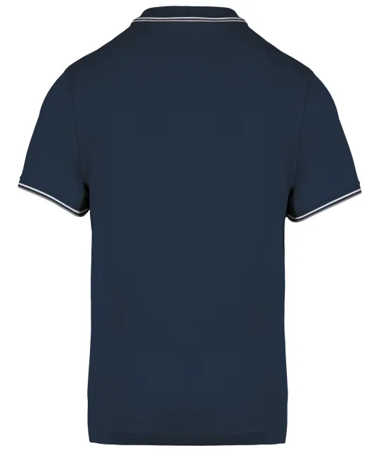 K250 - Polo korte mouwen Navy / Light Grey / White