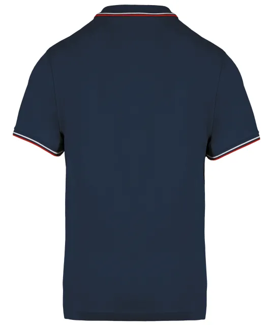 K250 - Polo korte mouwen Navy / Red / White