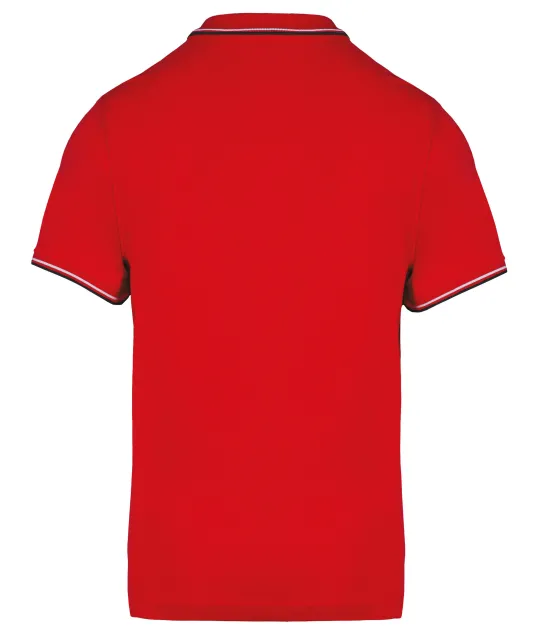 K250 - Polo korte mouwen Red / Navy / White
