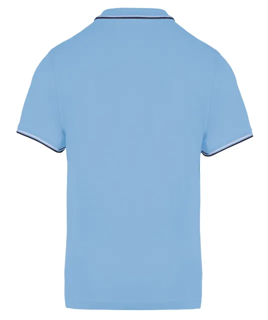 K250 - Polo korte mouwen Sky Blue / Navy / White