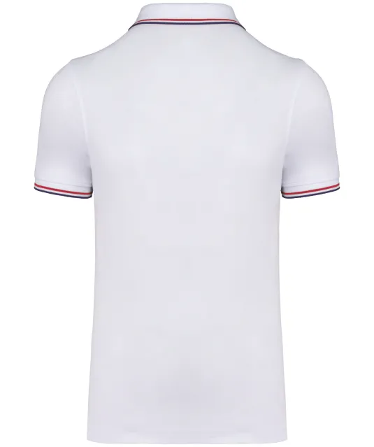 K250 - Polo korte mouwen White / Navy / Red