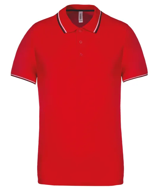 K250 - Polo korte mouwen Red / Navy / White