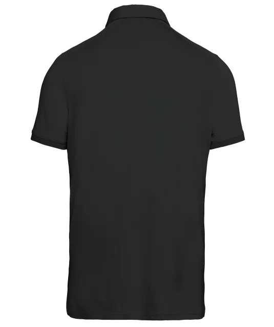 K262 - Herenpolo korte mouwen van jersey Black