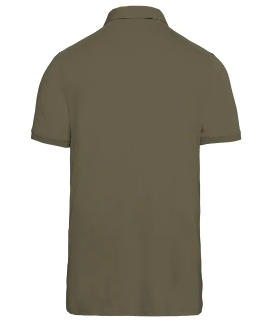 K262 - Herenpolo korte mouwen van jersey Light khaki