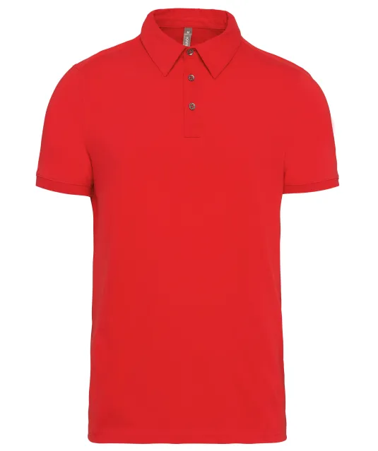 K262 - Herenpolo korte mouwen van jersey Red