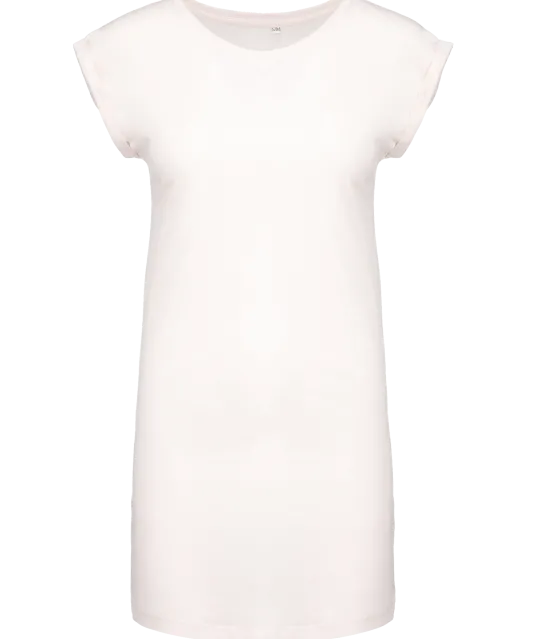 K388 - Lang dames-t-shirt Off White