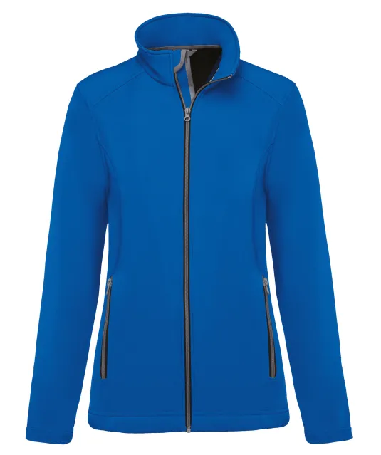 K425 - 2-laagse damessoftshelljas Light Royal Blue