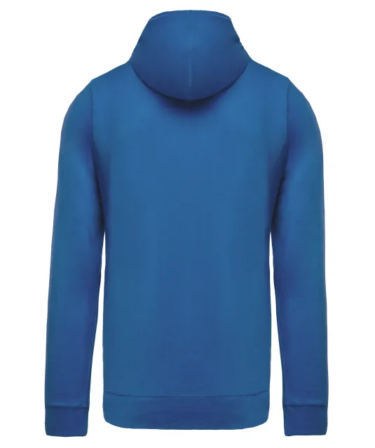 K438 - Vestje van licht katoen met capuchon Light Royal Blue