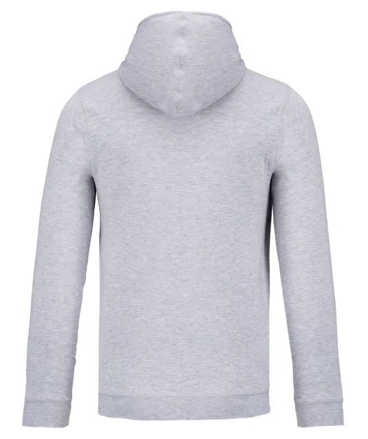 K438 - Vestje van licht katoen met capuchon Oxford Grey
