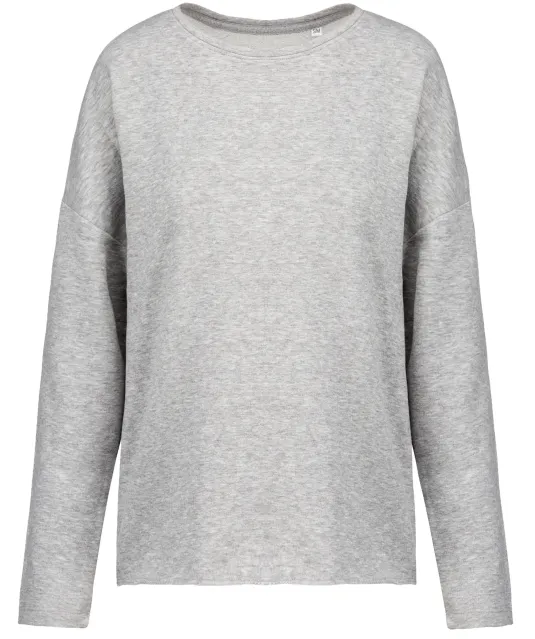 K471 - Damessweater “Loose fit” Light grey heather