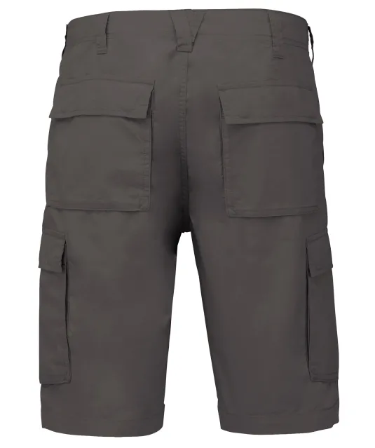 K755 - Lichte herenbermuda met diverse zakken Light Charcoal