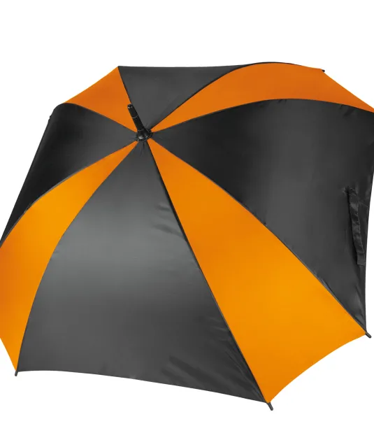 KI2023 - Vierkante paraplu Black / Orange