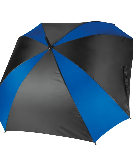 KI2023 - Vierkante paraplu Black / Royal Blue