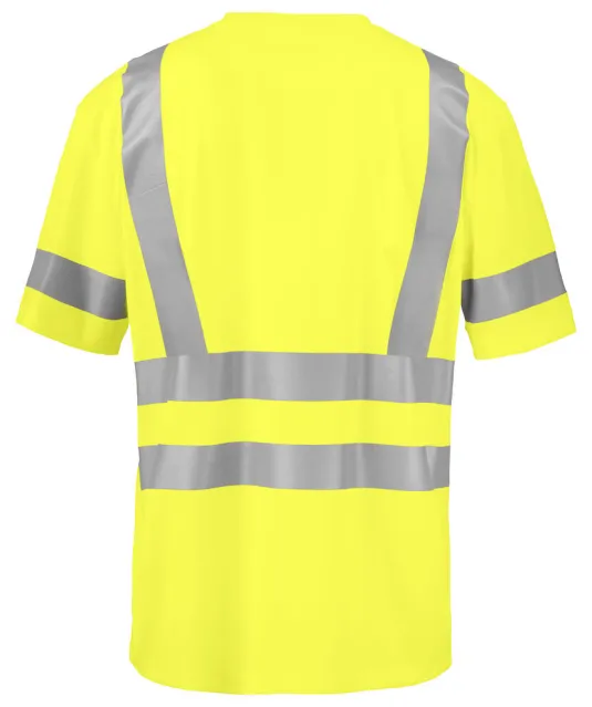 6030 SIGNALISATIET-SHIRT EN ISO 20471 KLASSE 3 Geel
