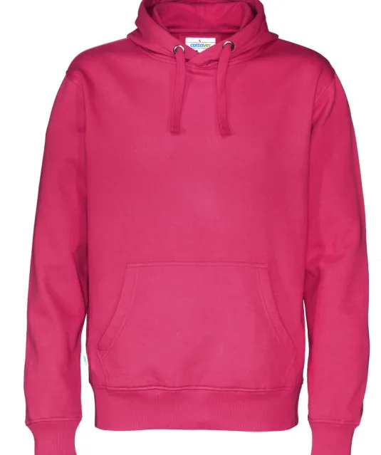 HOODIE MAN - GOTS GECERTIFICEERD Fuchsia
