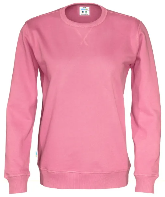 SWEATER CREW NECK UNISEX - GOTS GECERTIFICEERD Roze