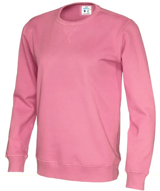 SWEATER CREW NECK UNISEX - GOTS GECERTIFICEERD Roze