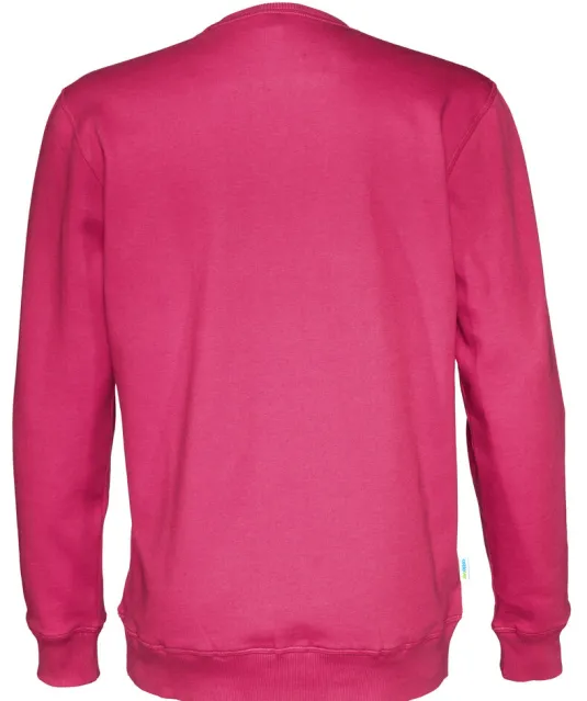 SWEATER CREW NECK UNISEX - GOTS GECERTIFICEERD Fuchsia