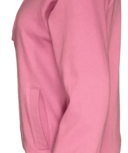 SWEATER HALF ZIP UNISEX - GOTS GECERTIFICEERD Roze