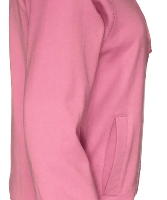 SWEATER HALF ZIP UNISEX - GOTS GECERTIFICEERD Roze