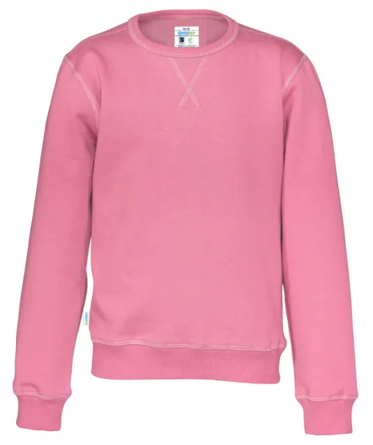 SWEATER CREW NECK KID - GOTS GECERTIFICEERD Roze