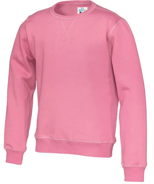 SWEATER CREW NECK KID - GOTS GECERTIFICEERD Roze