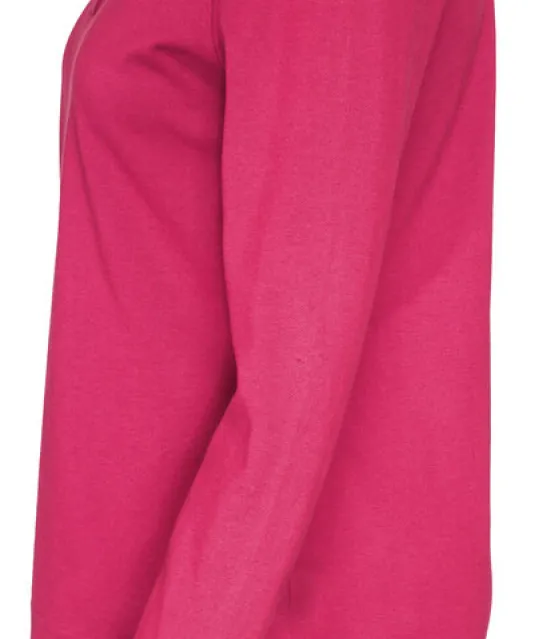 POLO PIQUE LONG SLEEVE LADY - GOTS GECERTIFICEERD Fuchsia