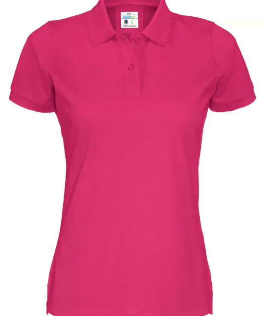 POLO PIQUE LADY - GOTS GECERTIFICEERD Fuchsia
