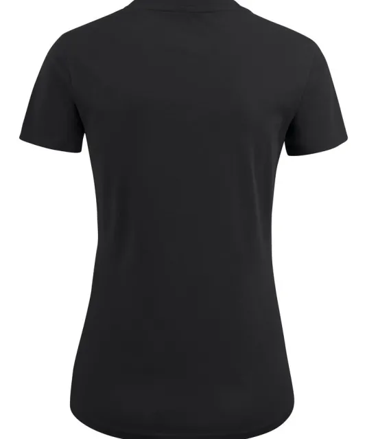 American U  T-Shirt Dames Zwart