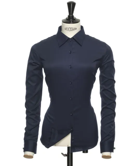 Green Bow 01  Hemd Dames Marine