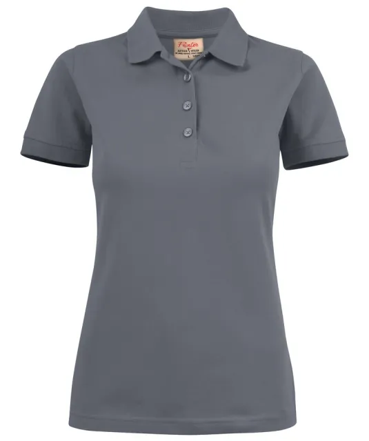 Surf Stretch Polo Pique Dames Staalgrijs