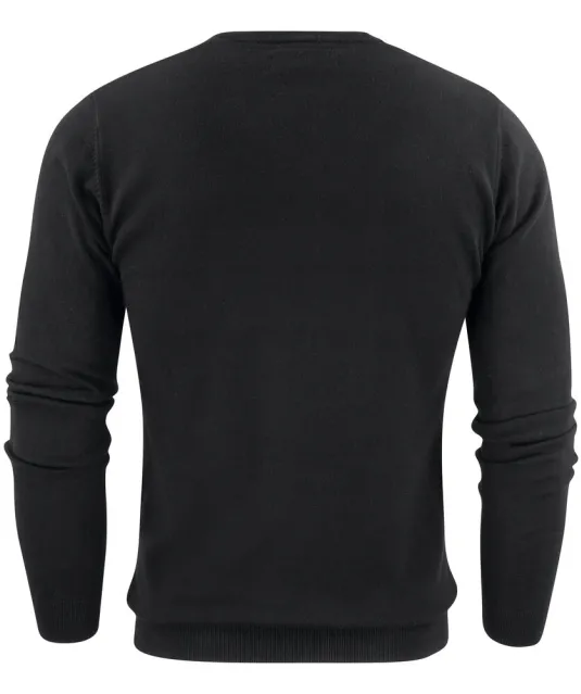 Ashland V Gebreide Sweater Heren Zwart