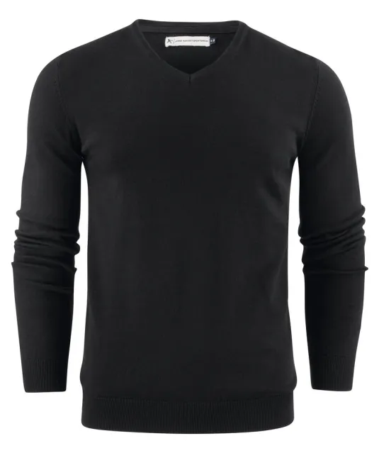 Ashland V Gebreide Sweater Heren Zwart