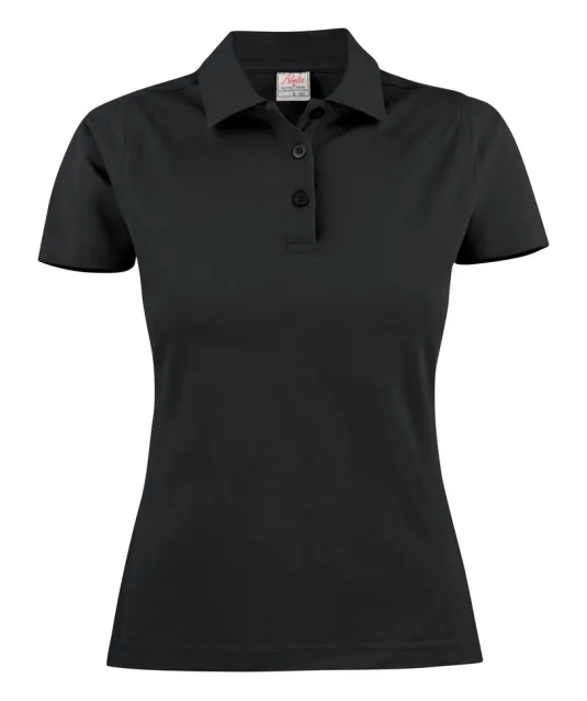 Surf Polo Pique Dames Zwart