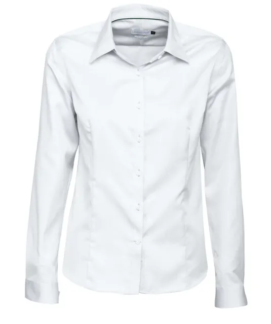 Green Bow 01  Hemd Dames Wit