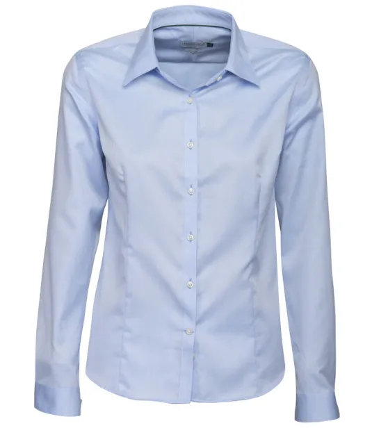 Green Bow 01  Hemd Dames Lichtblauw