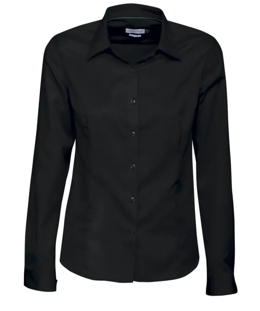 Green Bow 01  Hemd Dames Zwart