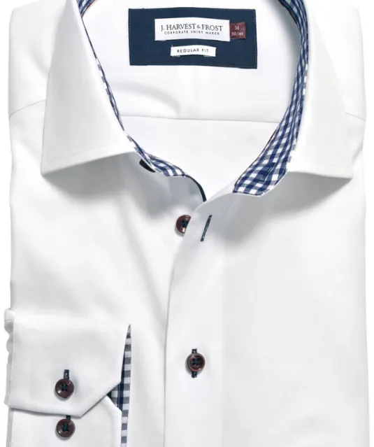 Red Bow 20  Hemd Regular Fit Heren Wit/marine