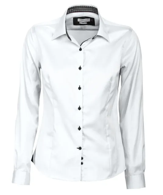 Red Bow 20 Hemd Dames Wit/zwart