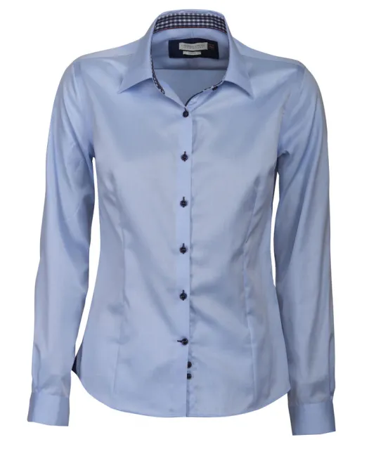 Red Bow 20 Hemd Dames Hemelsblauw/marine