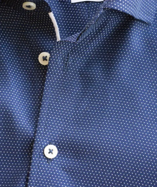 Purple Bow 49  Hemd Slim Fit Heren Marine