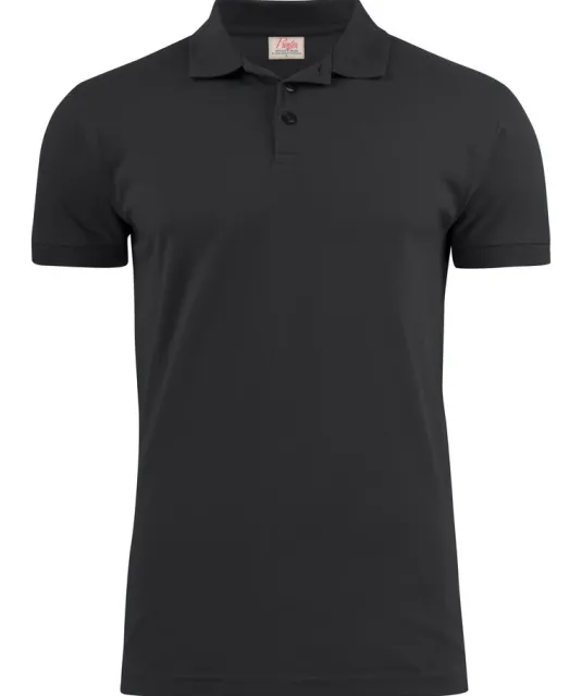 Surf Stretch Polo Pique Heren Zwart