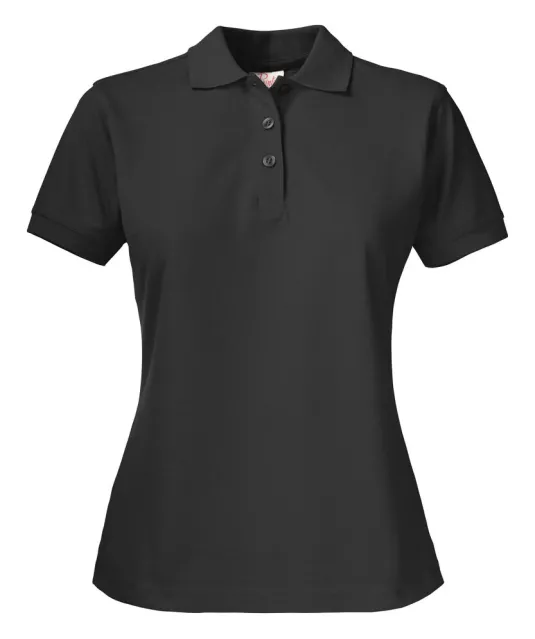 Surf Pro Lady Polo Pique Dames Zwart