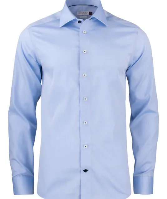 Red Bow 29  Hemd Slim Fit Heren Lichtblauw